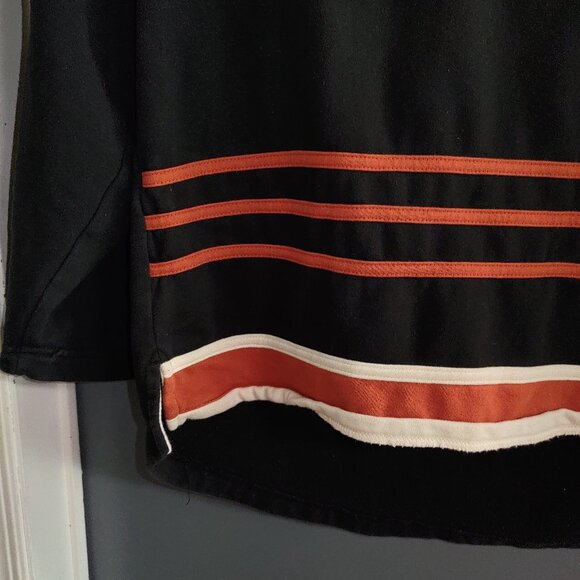 Old Time Hockey Original Six Rafters Collection Men's XL Orange Black Hoodie - Picture 2 of 16